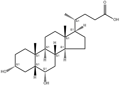 Hyodeoxycholic acid  Structural