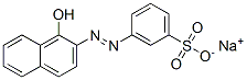 sodium 3-[(1-hydroxy-2-naphthyl)azo]benzenesulphonate Structural