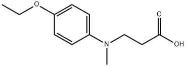 B-ALANINE, N-(4-ETHOXYPHENYL)-N-METHYL- Structural