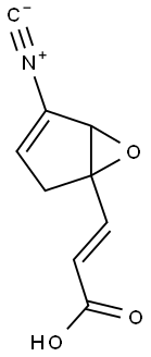 (+)-3-(4-Isocyano-6-oxabicyclo(3.1.0)hex-3-en-1-yl)-2-propenoic acid