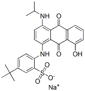 sodium 5-tert-butyl-2-[[9,10-dihydro-8-hydroxy-4-(isopropylamino)-9,10-dioxoanthryl]amino]benzenesulphonate  Structural