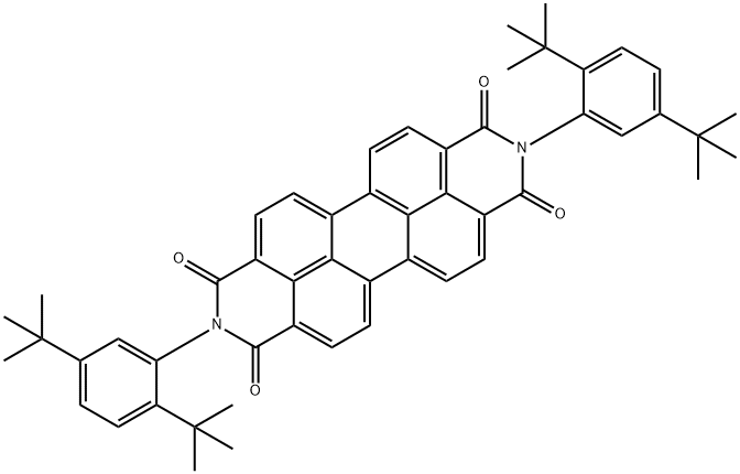 N N'-BIS(2 5-DI-T-BU-PHENYL)-3 4 9 10- Structural