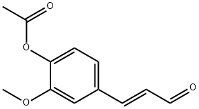 4-ACETOXY-3-METHOXYCINNAMALDEHYDE Structural