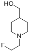 4-PIPERIDINEMETHANOL, 1-(2-FLUOROETHYL) Structural