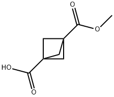 Bicyclo[1.1.1]pentane-1,3-dicarboxylic acid, MonoMethyl ester Structural