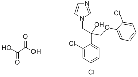 1H-Imidazole-1-ethanol, alpha-((2-chlorophenoxy)methyl)-alpha-(2,4-dic hlorophenyl)-, ethanedioate salt