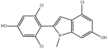 4-Chloro-2-(3,5-dichloro-4-hydroxyphenyl)-1-methylindol-6-ol