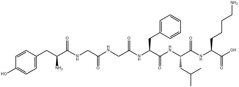 H-TYR-GLY-GLY-PHE-LEU-LYS-OH ACETATE SALT Structural