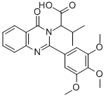 alpha-(1-Methylethyl)-4-oxo-2-(3,4,5-trimethoxyphenyl)-3(4H)-quinazoli neacetic acid