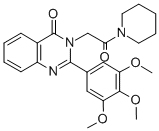 1-(4-Oxo-2-(3,4,5-trimethoxyphenyl-3(4H)-quinazolinyl)acetyl)piperidin e