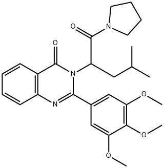 1-(4-Methyl-1-oxo-2-(4-oxo-2-(3,4,5-trimethoxyphenyl)-3(4H)-quinazolin yl)pentyl)pyrrolidine