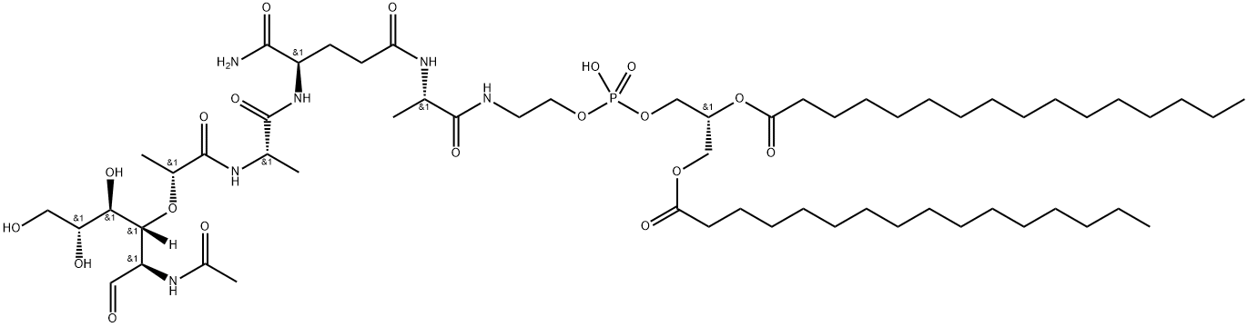 N-Acetylmuramyl-alanyl-isoglutaminyl-alanyl-sn-glycero-3-phosphoethano lamine Structural