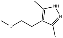 3,5-DIMETHYL-4-(2-METHOXYETHYL)-1H-PYRAZOLE Structural