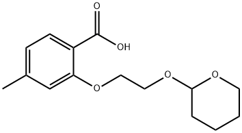 Benzoic acid, 4-methyl-2-[2-[(tetrahydro-2H-pyran-2-yl)oxy]ethoxy]- Structural