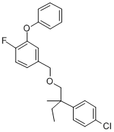 4-((2-(4-Chlorophenyl)-2-methylbutoxy)methyl)-1-fluoro-2-phenoxybenzen e Structural