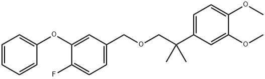 1-Fluoro-4-((2-(3,4-dimethoxyphenyl)-2-methylpropoxy)methyl)-2-phenoxy benzene