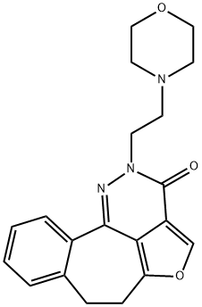 5-Oxa-1,2-diazadibenz(cd,f)azulen-3(2H)-one, 6,7-dihydro-2-(2-(4-morph olinyl)ethyl)-