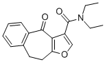 4H-Benzo(4,5)cyclohepta(1,2-b)furan-3-carboxamide, 9,10-dihydro-N,N-di ethyl-4-oxo- Structural