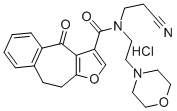 4H-Benzo(4,5)cyclohepta(1,2-b)furan-3-carboxamide, 9,10-dihydro-N-(2-c yanoethyl)-N-(2-(4-morpholinyl)ethyl)-4-oxo-, monohydrochloride