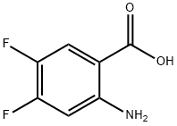 2-Amino-4,5-difluorobenzoic acid Structural