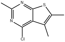 4-CHLORO-2,5,6-TRIMETHYLTHIENO[2,3-D]PYRIMIDINE Structural