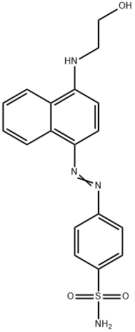 p-[[4-[(2-hydroxyethyl)amino]-1-naphthyl]azo]benzenesulphonamide Structural