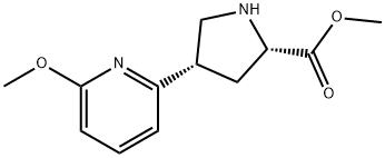 L-PROLINE, 4-(6-METHOXY-2-PYRIDINYL)-, METHYL ESTER, (4S)- Structural