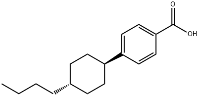 4-(trans-4-Butylcyclohexyl)benzoic acid Structural