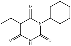 1-Cyclohexyl-5-ethylbarbituric acid Structural