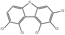 1,2,3,8,9-PENTACHLORODIBENZOFURAN Structural