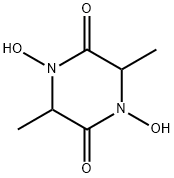 2,5-Piperazinedione,1,4-dihydroxy-3,6-dimethyl-(9CI) Structural