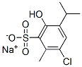 sodium 6-chloro-3-hydroxy-4-isopropyltoluene-2-sulphonate Structural