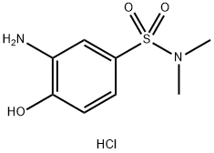 3-amino-4-hydroxy-N,N-dimethylbenzenesulphonamide monohydrochloride Structural