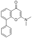 2-(Dimethylamino)-8-phenyl-4H-1-benzopyran-4-one Structural