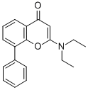 2-(Diethylamino)-8-phenyl-4H-1-benzopyran-4-one Structural