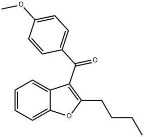 (2-butylbenzofuran-3-yl) (4-methoxyphenyl) ketone Structural