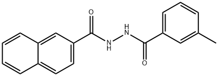 2-(2-NAPHTHOYL)-1-(M-TOLUOYL)HYDRAZINE Structural