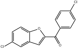 5-CHLORO-2-(4-CHLOROBENZOYL)BENZOFURAN Structural