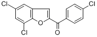 5,7-DICHLORO-2-(4-CHLOROBENZOYL)BENZOFURAN Structural