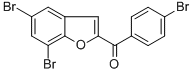 (4-BROMOPHENYL)(5,7-DIBROMO-1-BENZOFURAN-2-YL)METHANONE Structural