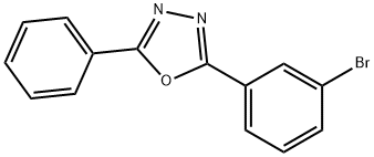 2-(3-bromophenyl)-5-phenyl-1,3,4-oxadiazole Structural