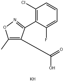 3-(2-Chloro-6-fluorophenyl)-5-methyl-4-isoxazolecarboxylic acid potassium salt