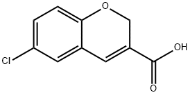 6-CHLORO-2H-1-BENZOPYRAN-3-CARBOXYLIC ACID Structural