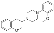 1-(3,4-Dihydro-2H-1-benzopyran-3-yl)-4-(2-methoxyphenyl)piperazine Structural