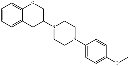 1-(3,4-Dihydro-2H-1-benzopyran-3-yl)-4-(4-methoxyphenyl)piperazine Structural