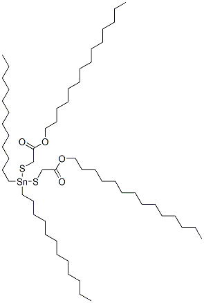 tetradecyl 4,4-didodecyl-7-oxo-8-oxa-3,5-dithia-4-stannadocosanoate Structural
