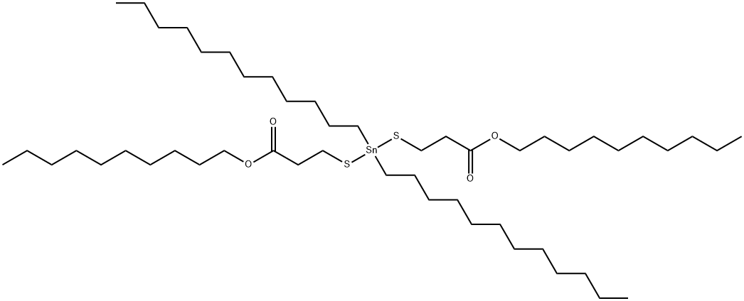 decyl 5,5-didodecyl-9-oxo-10-oxa-4,6-dithia-5-stannaicosanoate Structural