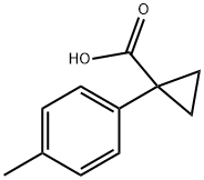 1-(4-Methylphenyl)-1-cyclopropanecarboxylic acid Structural