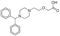 Deschloro Cetirizine Dihydrochloride Structural Picture