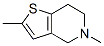 Thieno[3,2-c]pyridine, 4,5,6,7-tetrahydro-2,5-dimethyl- (9CI) Structural